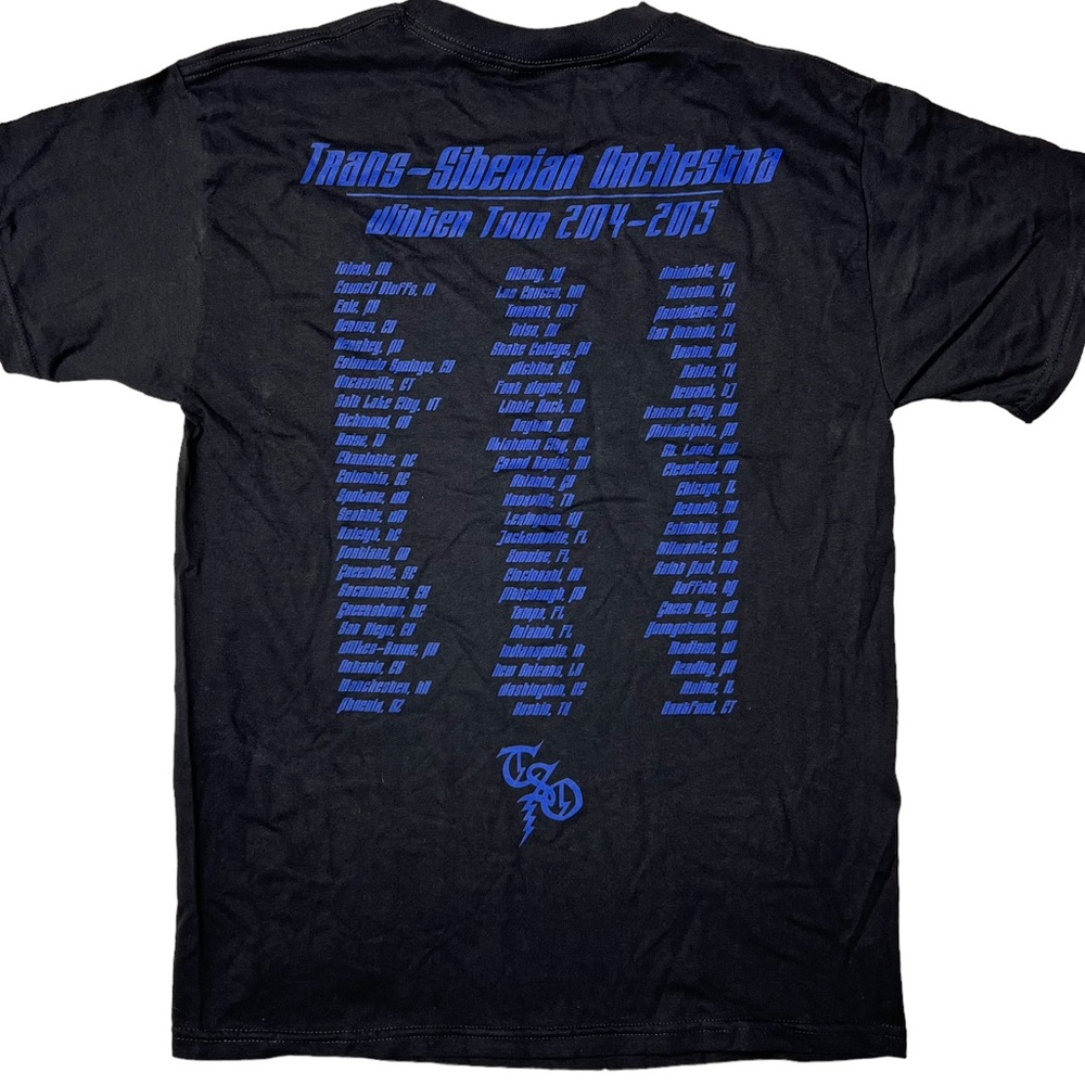 NWOT Trans Siberian Orchestra Winter Tour 2014-15 Graphic T-Shirt Unisex M - Picture 3 of 10